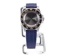 XTINKOPW 40mm Men's Diving Watch Cases Rubber Strap for Nh35 Nh34 Nh36 Nh38 Miyota 8215 Eta2824 Movement 28.5mm Dial GMT Master SUB(Blue Rubber Band 7,ETA 2824)