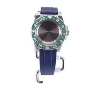 XTINKOPW 40mm Men's Diving Watch Cases Rubber Strap for Nh35 Nh34 Nh36 Nh38 Miyota 8215 Eta2824 Movement 28.5mm Dial GMT Master SUB(Blue Rubber Band 20,ETA 2824)