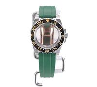 XTINKOPW 40mm Men's Diving Watch Cases Rubber Strap for Nh35 Nh34 Nh36 Nh38 Miyota 8215 Eta2824 Movement 28.5mm Dial GMT Master SUB(Green Rubber Band 14,Miyota 8215)