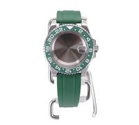 XTINKOPW 40mm Men's Diving Watch Cases Rubber Strap for Nh35 Nh34 Nh36 Nh38 Miyota 8215 Eta2824 Movement 28.5mm Dial GMT Master SUB(Green Rubber Band 11,ETA 2824)