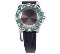 XTINKOPW 40mm Men's Diving Watch Cases Rubber Strap for Nh35 Nh34 Nh36 Nh38 Miyota 8215 Eta2824 Movement 28.5mm Dial GMT Master SUB(Black Rubber Band 8,NH34 35 36 38)