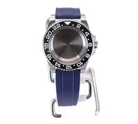 XTINKOPW 40mm Men's Diving Watch Cases Rubber Strap for Nh35 Nh34 Nh36 Nh38 Miyota 8215 Eta2824 Movement 28.5mm Dial GMT Master SUB(Blue Rubber Band 16,ETA 2824)