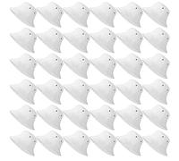 Xtinmee 36 Pcs Bucket Hats Bulk Washed Cotton Foldable Bucket Hat Wide Brim Sun Hats for Women Men Beach Tie Dye DIY, White, M