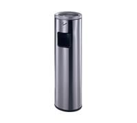 XTJS56QB Commercial Outdoor Commercial Districts Stainless Steel Trash Can, Smoking Area Standing Cigarette Cylinder for Balcony