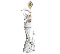 XTJS56QB Decor European Floor Clock Living Room Pendulum Vertical Ornaments Clocks Aged Finished Metal, Home Decor for Office