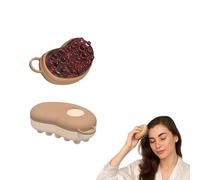 Xtlonbom Ice Massage Scalp Brush - Reusable Cold Therapy Hair Massager Comb for Headache Relief, Hair Growth, Dandruff, Itchy Scalp & Shower Shampoo Use (Brown)