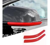 XTnueotr Side Mirror Trim Strip for Tesla Model 3, fit for Tesla 3 Exterior Accessories (Red, Model 3)