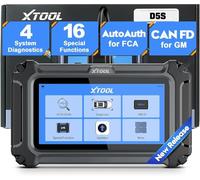 XTOOL D5S OBD2 Scanner, Car Diagnostic Tool for Engine ABS SRS Transmission, 16 Resets on Oil/Brake/SAS/ABS/DPF/TPMS/Throttle/Injector Coding/Battery Test, AutoVIN, Full OBD2 Function, Lifetime Update