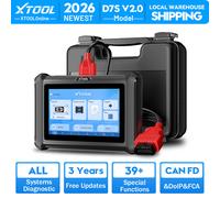 XTOOL D7S Bidirectional Scan Tool, 2026 OBD2 Scanner Diagnostic Tool with FCA AutoAuth, All System Car Scanner, 39+ Resets, ECU C0ding, PMI, Upgrade of D7, Crankshaft Relearn, CAN FD/DoIP, 3-Yr Update