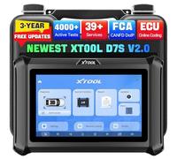 XTOOL D7S Car Diagnostic Tool, 2026 Bidirectional OBD2 Scanner with ECU/Online Coding, 4K+ Bidirectional Control/Active Tests, 39+ Resets, All System, PMI, V.A.G Guide, FCA/CAN FD/DoIP, 3-Year Updates