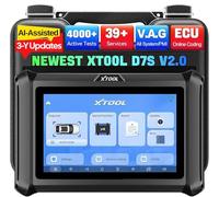 XTOOL D7S Car Diagnostic Tool, AI-Assisted OBD2 Scanner with Bidirectional Control, ECU/Online Coding, 4K+ Active Tests, 39+ Resets, All System, PMI, V.A.G Guide, CAN FD/DoIP, 3-Year Free Updates