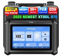 XTOOL D7S Car Diagnostic Tool V2.0: 2025 Bidirectional OBD2 Scanner with Online Coding, 4000+ Active Tests, 39+ Resets, All System, PMI, V.A.G Guide, FCA/CAN FD/DoIP, 3-Year Free Update, Upgrade of D7