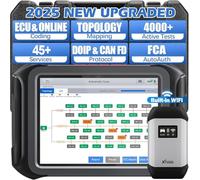 XTOOL D9S Automotive Car Diagnostic Tool: Wireless Bidirectional OBD2 Scanner with Online/Offline ECU Coding, Topology Map, 45+ Resets, All System, V.A.G/B.M.W Guide, PMI, FCA/CANFD/DoIP, 3-Yr Update