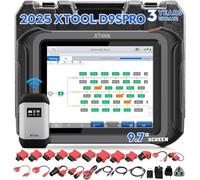 XTOOL D9S Pro ECU Programming Car Diagnostic Tool, Wireless OBD2 Scanner with Online Coding, Topology Map, Bidirectional, All System, 45+ Resets, PMI, V.A.G Guide, DoIP/CANFD/FCA, English by Default