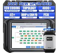 XTOOL D9S Pro ECU Programming Car Diagnostic Tool, Wireless OBD2 Scanner with Online/ECU Coding, Topology Map, Bidirectional, All System, 45+ Resets, PMI, V.A.G Guide, DoIP/CANFD/FCA SGW, 3-Yr Update