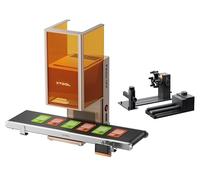 xTool F2 Ultra UV Engraving Machine bundle with Conveyor and RA3 Rotary, 5W UV Laser, 3D Inner and Fine Glass Engraving, Dual 48MP Cameras, 15,000 mm/s High Speed, AI Powered 2D-to-3D Software