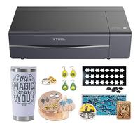 xTool P2 Class 1 Desktop CO₂ Laser Cutter and Engraver, 55W Enclosed Machine with Dual 16MP Cameras, 600mm/s Engraving Speed, Compatible with Wood, Acrylic, Leather, Glass and More