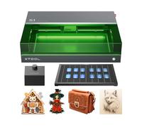 xTool S1 20W Engraving Machine Essential Kit, Auto Focus, Enclosed Engraver and Cutter, Lightburn Compatible, Cutting and Engraving for Wood and Metal, Class I Safety