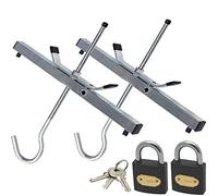 XTools Universal Ladder Clamp Roof Rack Secure Lockable Clamps
