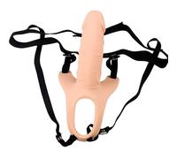 Xtoyz4U Harness Strap On Dildo - 6.7inches Hollow Strap-on Dildo with Wearable, G-spot Silicone Dildo Fetish Fantasy Strap Harness Anal Dildo Adult Sex Toy for Women Couple Flesh