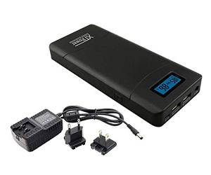 XTPower® PowerBank 20000 mAh QC3-AO-PA with Real-time Display LED Display - External Mobile Phone Batteries, High Capacity Power Bank with 65 W Power - Fast Charging for Laptop & Smartphone via USB