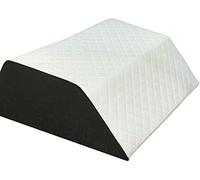 Xtra-Comfort Leg Elevation Foam Pillow - Wedge Elevator Support Cushion for Sleeping, Swelling - Elevated Prop Up Position, Back Pain, Foot Rest,Black White