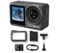 Xtra Edge Action Camera, 1/1.3" Sensor & 4K Cinematic Video，K/120fps Video, Night View Mode, Ultra Waterproof to 52 ft, 360 Lock, TiltGuard, MotionMaster,Hyper Stabilization