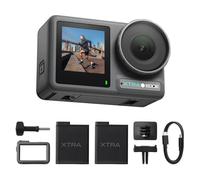 Xtra Edge Dual Battery Bundle, 1/1.3" Sensor & 4K Cinematic Video, Hyper Stabilization, Waterproof Camera to 52 Ft, 3-Hour Battery, Universal Quick Mount, Vlogging Camera for Adventure Photography