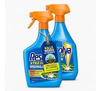 Xtra Fast Weedkiller Spray - Pack of 2 x 1L Ready-to-Use Fast Acting Weed Killer, Visible Results in 3 Hours, Biodegradable Formula. Ideal for Patios, Driveways, Paths & General Garden