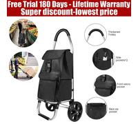 Hoppa Lightweight 6 Wheel Folding Shopping Trolley Large 47L