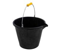 Xtrade Rubber Builder 14L Bucket Black/yellow (One Size)