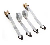 Xtrade X0500004 Ratchet Straps With Hooks 25Mm X 5M (Twin Pack)