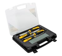 Xtrade X0900044 Chisel Set With Sharpening Stone (4 Piece)