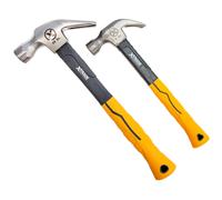 Xtrade X0900088 Claw Hammer With Fibreglass Handle Twin Pack 20Oz & 8Oz