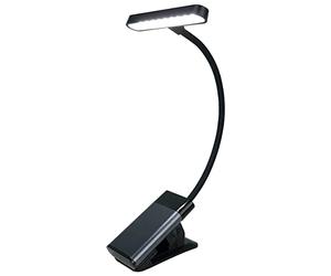 Xtralite 19 LED Rechargeable Clip-On Book Light, 80 Lumens, Adjustable Colour & Brightness Settings, Flexible Gooseneck