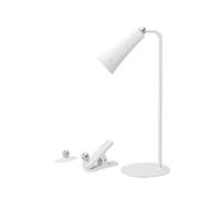 Xtralite Geo Optic LED Magnetic Lamp - Rechargeable, Detachable Head, 4 Brightness Levels, Wall Mountable, Portable USB-C Lamp for Home, Office, or Bedroom, White