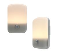 Xtralite Omni Motionglo Led Motion Sensor Reachargeable Wall Mounted Night Light, Twin Pack