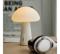 Xtralite Rechargeable Kids LED Night Light, Tap Control Colour Changing Nightlight with Adjustable Brightness, 10 Colour Modes, Soft Silicone Design, Shroomi