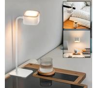 Xtralite Rechargeable LED Magnetic Wall Light, Portable Detachable USB-C Lamp with Adjustable Brightness, 3 Colour Modes, Wall Mountable, Geo Cube, White