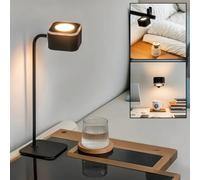 Xtralite Rechargeable Wireless Wall Light, Magnetic LED Bedside Reading Lamp, USB-C Dimmable Stick On Light with 3 Colour Modes, Black