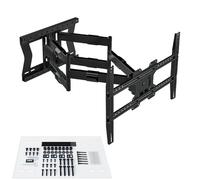 XTRARM TiTon Double 80 cm TV wall mount, swivel, tilt, rotatable, TV 120kg VESA max.600x400 Black