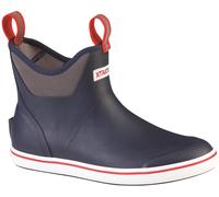 XTRATUF | Ankle Deck Boot | Men's | Waterproof Boots | Navy/Red 12