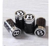 XTRDGHUG 4 PCS Tyre Valve Caps, For Bentley, Leak-Proof Dust Caps for Car Tyres, Decoration Car Accessories