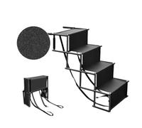 XTRDGHUG 4 Steps Upgraded dog ramps, For Land Rover Defender 110 130 L663 2020 2021 2022 2023 2024, Dog Step, Pet Ladder Ramp, Folding, Boot Ramp,A