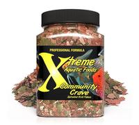 Xtreme Community Crave Flake - Krill & Spirulina Blend for Vibrant Colors, Immune Support and Digestive Health, Tropical & Freshwater Fish Nutrition - Premium Community Aquarium Food 99 Grams (3.5oz)