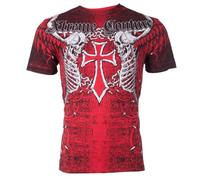 Xtreme Couture by Affliction Men's T-Shirt Aftershock, Red, XXL