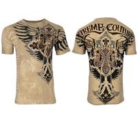Xtreme Couture by Affliction Men's T-Shirt Lockdown, Sand, Large