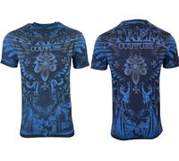Xtreme Couture by Affliction Men's T-Shirt Wrought Iron Blue, Blue, XXL