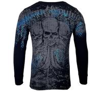 Xtreme Couture by Affliction Men's Thermal Shirt Sherwood, Black, Medium