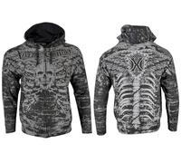 Xtreme Couture by Affliction Men's Zip Up Hoodie, Black (Anatomy), 3XL